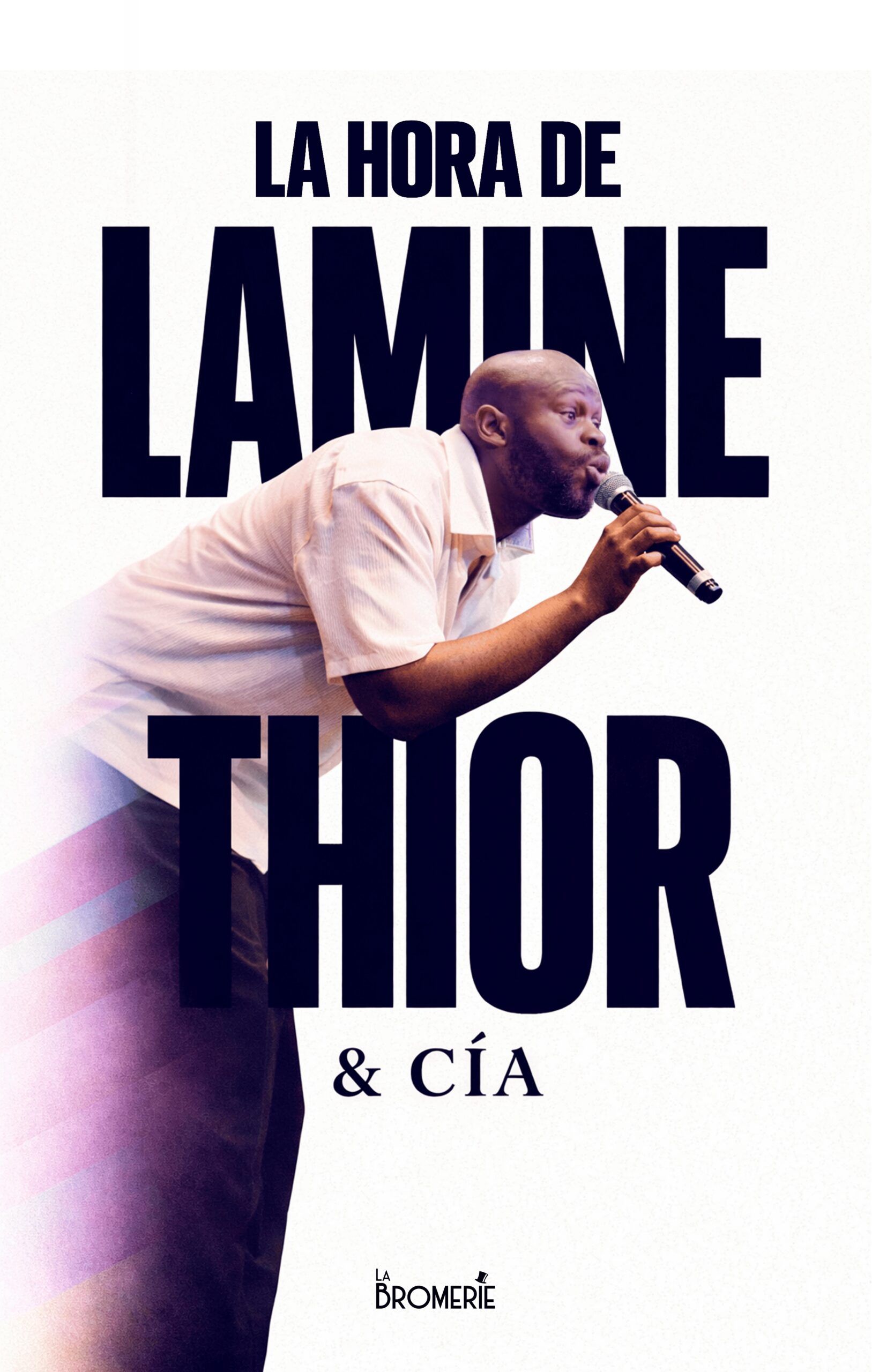 Monólogo de Lamine Thior y cómicos.